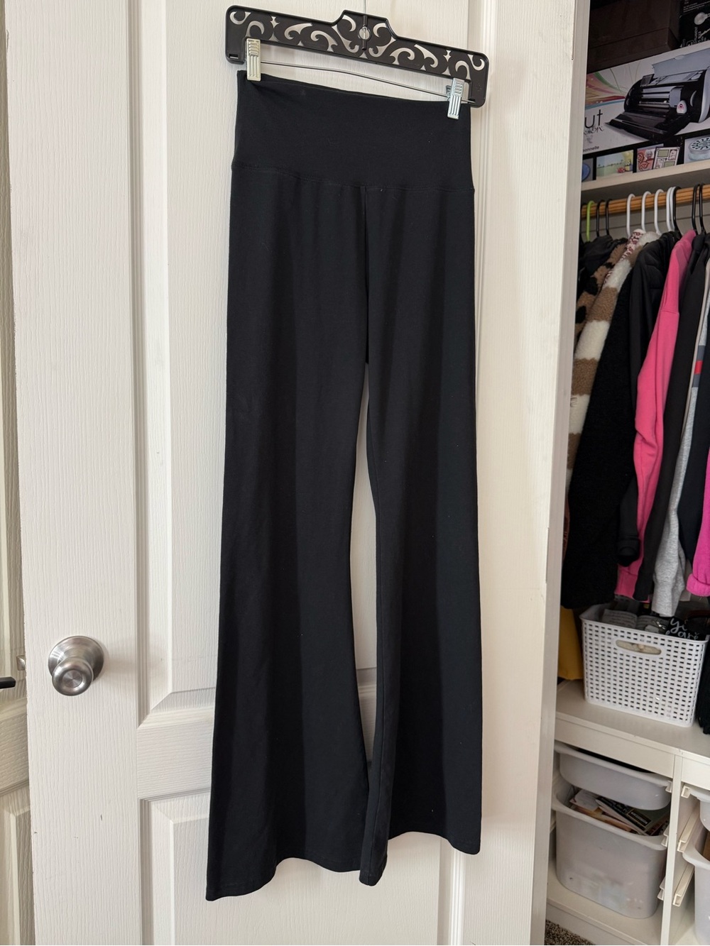 OFFLINE by Aerie Cotton Blend High-Waisted Flare Pants